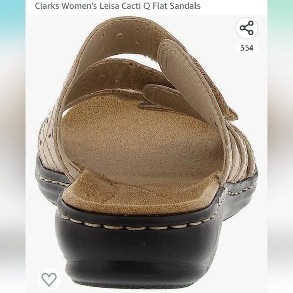 Clarks Leisa Cacti Q leather sandals,adjustable,removable footbed‎ - Picture 3 of 16